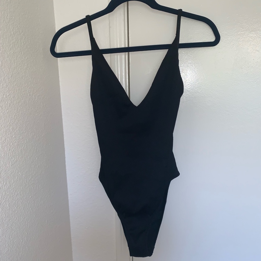 TOPSHOP black one piece/body suit